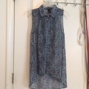 H&M button up tank